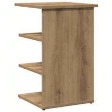 Credenza vidaXL in rovere, realizzata artigianalmente, 35 x 35 x 55 cm, legno composito - Multicolore - Visualizzare 6