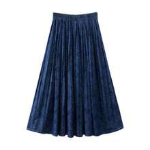 Faldas largas acampanadas para mujer, cintura elstica, primavera y verano, Como en las fotos2, Talla nica - inicial - Ver 4