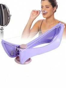 2件/套 无痛面部脱毛器，带弹簧式脱毛器，适合女性 - 完美适用于脸颊、眉毛和其他部位，便携式DIY美容工具，不防水，低致敏性，用于面部。 - 彩色 - 查看 3