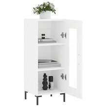 Buffet vidaXL blanc 34,5 x 34 x 90 cm, matériau à base de bois - Multicolore - Voir 4