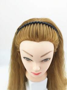 10/5 pièces Bandeaux antidérapants à dents, bandeaux en caoutchouc pour l'extérieur pour fixer les cheveux rebelles, se laver le visage, le maquillage. Accessoires capillaires décontractés pour femmes. Pinces à cheveux élégantes, barrettes à cheveux mode, pinces à cheveux élégantes - Multicolore - Voir 6