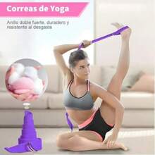 Equipo de Pilates para Entrenamientos en Casa, Kit De 11 Pilates En Casa, Pelota de Yoga de 25 cm, 8 Formas de Goma para Yoga, Bandas de Resistencia, Perfecto para Hacer Ejercicio en casa(Púrpura) - Multicolor - Ver 6