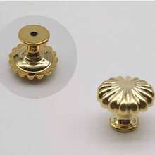 2个金色南瓜把手] 2个金色南瓜把手，衣柜家具门把手，抽屉柜拉手 - 金色 - 查看 21