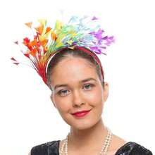 1顶女士羽毛头饰帽，肯塔基德比风格，适合鸡尾酒会、婚礼、下午茶、教师节礼物、万圣节等场合。 - Feather Headband - 查看 21