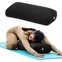 Yoga Bolster Rectangular Meditation Pillow(Negro) - Multicolor - Ver 2