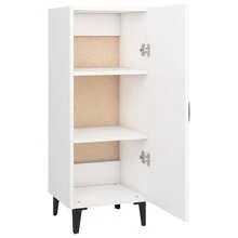 Buffet vidaXL Blanc 34,5 x 34 x 90 cm Matériau à base de bois - Multicolore - Voir 8