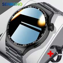 SENBONO IP68 防水男士智能手表，配备无线通话功能、1.46 英寸大屏幕、300mAh 长效电池、心率监测、100 多种运动模式、语音助手、生理期追踪、天气预报、睡眠监测等功能，适用于安卓和 iOS 系统，是送给男士、女士和家人的理想礼物。 - 彩色 - 查看 10