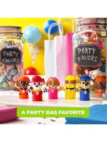 1pc PAW Patrol Cartoon Anime Model Toys, Male And Female Animal Set, Soft Rubber Interactive Hand Puppet, Finger Toy, Birthday Gift(Random Style) - Multicolor - View 8