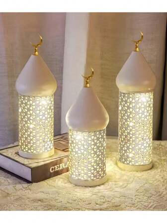 Luces de linterna LED con batería, diseño delicado calado, decoración del hogar, adecuado para fiesta, boda, decoración interior/exterior, dormitorio, sala de estar