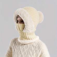 针织帽、围巾、口罩、多功能帽、防风保暖羊毛帽，女士冬季骑行必备，骑行和滑雪旅行必备