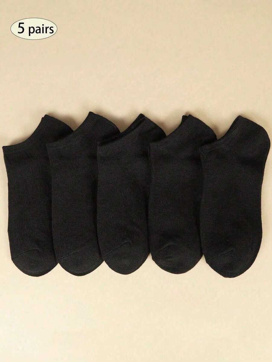 5/10/20/30/Double Couleur unie Fibre de polyester (polyester) Rayures côtelées Décontracté Mode Respirant Absorbant la transpiration Confortable Style de couple - Noir - Voir 1