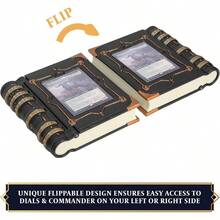 MTG Commander EDH Zona de Mando/Command Zone Tray para u2013 Contadores de Vida, Hechizos y Dao. Guarda Dados y Fichas Esto no una Caja de mazo! u2013 Accesorio MTG Negro - Negro - Ver 5