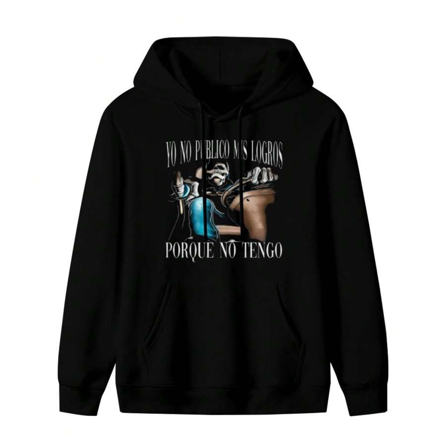 Size Plus(1pcs 100% Cotton 220g Hoodie)Men's Funny Skeleton I Don't Post My Achievements Because I Don't Have Any Graphic Digital Print T Hoodie Sarcastic Humor Casual Round Neck Short Sleeve T Hoodiehoodie S - 款式7 - 查看 1