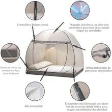 Mosquitero para Cama,Tienda de campaña Tipo Cama emergente de L79 xW47 xH55 con Fondo de Malla,Mosquitera portátil Plegable, hogar, Viajes, Dormitorio Escolar, Funda de Cama para niños y niñas(180*200*150cm) - Multicolor - Ver 3