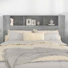 Cabecero de cama vidaXL para armario Sonoma Gris 160x18,5x104,5 cm - Multicolor - Ver 3