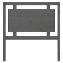 vidaXL szary zagłówek 95,5 x 4 x 100 cm z litej sosny - Wielokolorowe - Zobacz 4