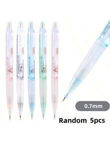 Random 10Pcs Erase Push-Button Automatic Pencil, High-Quality Creative Student Stationery Pen, Cute Erase Automatic Pencil, 0.7mm Student 2B Pencil, No To Sharpen The Core, Replaceable Core Push-Button Automatic Core, Smooth Writing, Built-In Eraser, Suitable For Adult And Student Creation, Family Drawing, Christmas Card Coloring,Office Signature Supplies, Giftery For Family, Friends, Colleagues, Boys, Girls, School Supplies