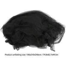 Changor Red para Cama Insectos, 190x210x240cm, Red Ligera Negra con Dosel para Cama, Exquisita Cubierta de 4 Esquinas para Interiores, Exteriores, Camping, Viajes, Material(default) - Multicolor - Ver 6