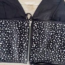 ESTELA MODAS BLOUSE TOP WITH SHINE Tie Back Tie Back Holiday Beach - Negro - Ver 3