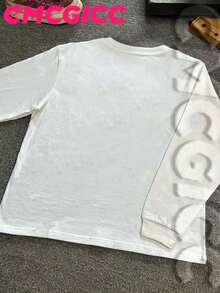 EMCGICC Manfinity Y2k Long Sleeve Shirts ,Art Punk Graphic T Shirt Cotton 250g,Fashionable Hip-Hop For Men - Long Sleeve T-Shirts, Art Punk Funny Vintage Shirts,Regular Fit, Street Style, Digital Print, Ideal Gift - trắng - Xem 3