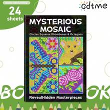 GDTME 1 pieza Libro de colorear minimalista y audaz basado en números, que contiene patrones vibrantes de animales, plantas y paisajes, regalo ideal de Navidad, regalo para papá, regalo divertido, regalo para el abuelo - Multicolor - Ver 13