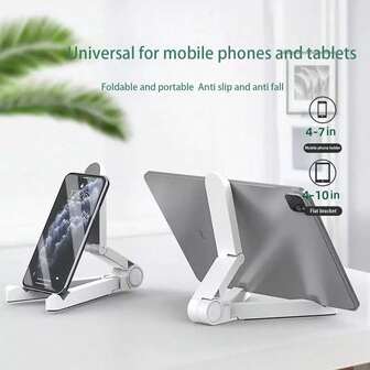 1 st multifunktionellt hopfällbart bordstelefon-/surfplattaställ, smidig kreativ minimalistisk bärbar hållare