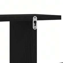 vidaXL Wand-TV-Regal Schwarze Eiche 125 x 18 x 23 cm Holzwerkstoff - Verschiedenfarbig - Übersicht 9