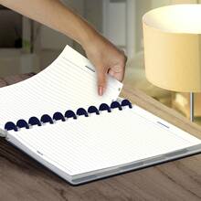 Caderno De Disco Iscool Inteligente 140 Folhas Cyber Cores M+ G+ - Azul - Visão 11