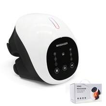 红光膝盖按摩器多功能腿部按摩器振动热敷，2200mAh可充电电池，送给家人的礼物 - 白色 - 查看 9