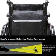 This Large-Capacity Outdoor Wheelchair Armrest Bag Is A Waterproof Storage Bag Suitable For Electric Wheelchair Backrests, Perfect For Travel Or Daily Use. It Provides Ample Space To Store Essentials (Phones, Water Bottles, Medications), While... - Multicolor - View 3