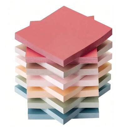 Sticky Notes 6 Vintage Colors 3x3in, Self-Stick Notes Pads With Easy To Post For School, Home, Office, 6 Book/Pack, 50 Sheets/Pad