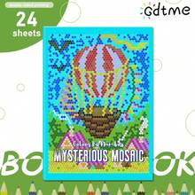 GDTME 1 pieza Libro de colorear minimalista y audaz basado en números, que contiene patrones vibrantes de animales, plantas y paisajes, regalo ideal de Navidad, regalo para papá, regalo divertido, regalo para el abuelo - Multicolor - Ver 11