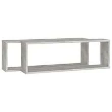 Mensole a muro vidaXL, 2 pezzi, grigio, colore cemento, materiale a base di legno - Multicolore - Visualizzare 4