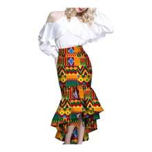 Falda africana de sirena para mujer, falda con estampado Dashiki Ankara, cl12. XL - inicial - Ver 1