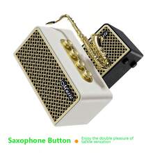 Portable Bluetooth Speaker, Portable Bluetooth Karaoke Speaker, Bluetooth Speaker, Bluetooth 5.4 Version, 10m Stable Connection, 8 Hours Playtime, TWS & USB One-Cable Function, 10W*2 Output Power, Classic Retro Saxophone Buttons, Support Bluetooth Connection/TYPE-C To USB Drive Playback/AUX Input, Compatible With Computers, Tablets, Apple And Android Devices, Suitable For Outdoor/Home/Travel/Party/Family/Ramadan/Birthday Gifts