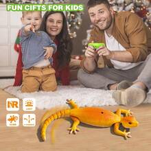 Remote Control Color Changing Chameleon Climbing Toy, Crawling Lizard Toy Car With LED Eyes, Rechargeable RC Gecko Toy, Dual Mode Floor & Wall Driving, Gift For Boys & Girls 3+ Years Old - Multicolor - View 6