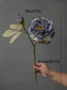 1pc High Quality Vintage Peony Artificial Flower, Home Decor Ornament, Wedding Aisle Flower - Multicolor - View 3