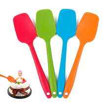Silicone Spatulas, Rubber Spatula Heat Resistant Seamless One Piece Design Non-Stick Flexible Scrapers Baking Mixing Tool - Multicolor - View 5