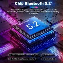 Auricular sin Intercomunicador para Casco de Motocicleta, Intercomunicador 5.2 con Micrfono IPX6, Manos Libres para Moto, Conexin Dual, AI Asistente de Voz, para Cascos Moto - Negro - Ver 7