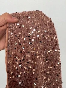 RNU Áo Camisole dáng rộng thanh lịch dành cho nữ cỡ lớn, chất liệu vải dệt kim tuyến lấp lánh, đính kim loại, cổ khoen, thiết kế hở lưng, đa năng cho tiệc tùng, đi chơi đêm, năm mới, ngày Valentine, lễ hội âm nhạc, kỳ nghỉ, món đồ thời trang, áo crop top dây đeo cổ thường ngày, áo kiểu lấp lánh, áo màu hồng, trang phục ngày lễ, trang phục xuân/hè, trang phục lễ hội 2026, trang phục đi biển, trang phục ngày lễ dành cho nữ, bãi biển, bộ trang phục ngày lễ dành cho nữ - Rượu sâm banh - Xem 7