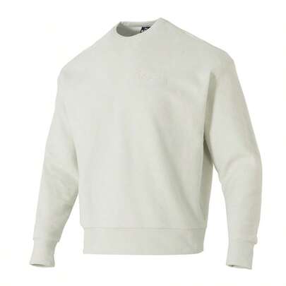 Under Armour Men's Sweatshirt/Pullover, Comfortable Sportswear For Casual, Travel, UA Icon Rev Terry Crew-WHT 6003942-110
