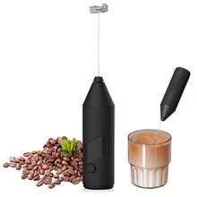 Electric Milk Frother, Egg Beater, Coffee Stirrer, Black - Multicolor - View 8