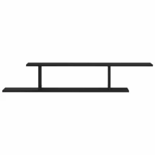 vidaXL Wand-TV-Regal Schwarze Eiche 125 x 18 x 23 cm Holzwerkstoff - Verschiedenfarbig - Übersicht 6