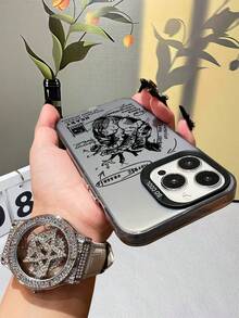 Funda de Silicona TPU para iPhone (X/XS/11/12/13/14/15/16/17) y , Diseño Anatomía del Corazón Estilo Gráfico Arte Médico, Protectora Anti-Golpes, para Jóvenes, Estudiantes, Amante - Plateado - Ver 5