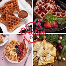 Mini máquina para hacer waffles, molde para waffles en forma de corazón, molde para waffles antiadherente de 4 pulgadas, máquina para hacer panqueques portátil, máquina para hacer desayuno, fácil de limpiar, perfecto para... - Multicolor - Ver 6