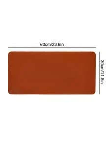 60cm X 30cm PU Leather Desk Mat, Non-Slip Mouse Pad, Waterproof Writing Pad, Suitable For Office & Home, Blue/Pink - Multicolor - View 3