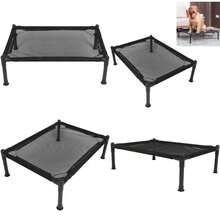 Cama Elevada para Perros, Diseño Hamaca, Malla Transpirable con Estructura de Acero, para Uso en Exteriores(Largo 180x78cm) - Multicolor - Ver 1