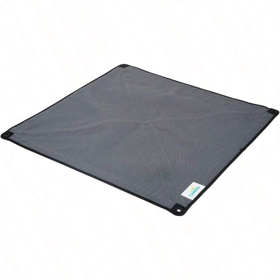 ASCoolaroo On The Go Funda de Repuesto para Cama elevada portatil para Viajes y Camping Plegable para Almacenamiento King Color Gris Acero - 30,0" de largo x 30,0" de ancho x 8,0" de grosor - Ver 1
