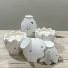 4pcs DIY Clay Molds, Egg Storage Box, Rabbit Decor, Plaster, Wax, Resin Molds For Easter Eggs & Rabbits, Silicone Molds For Holiday Decorations - White - View 6