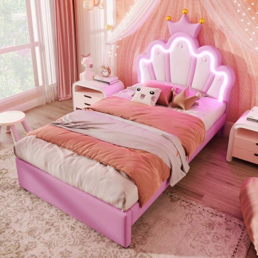 Bed Frames - Pink - View 1